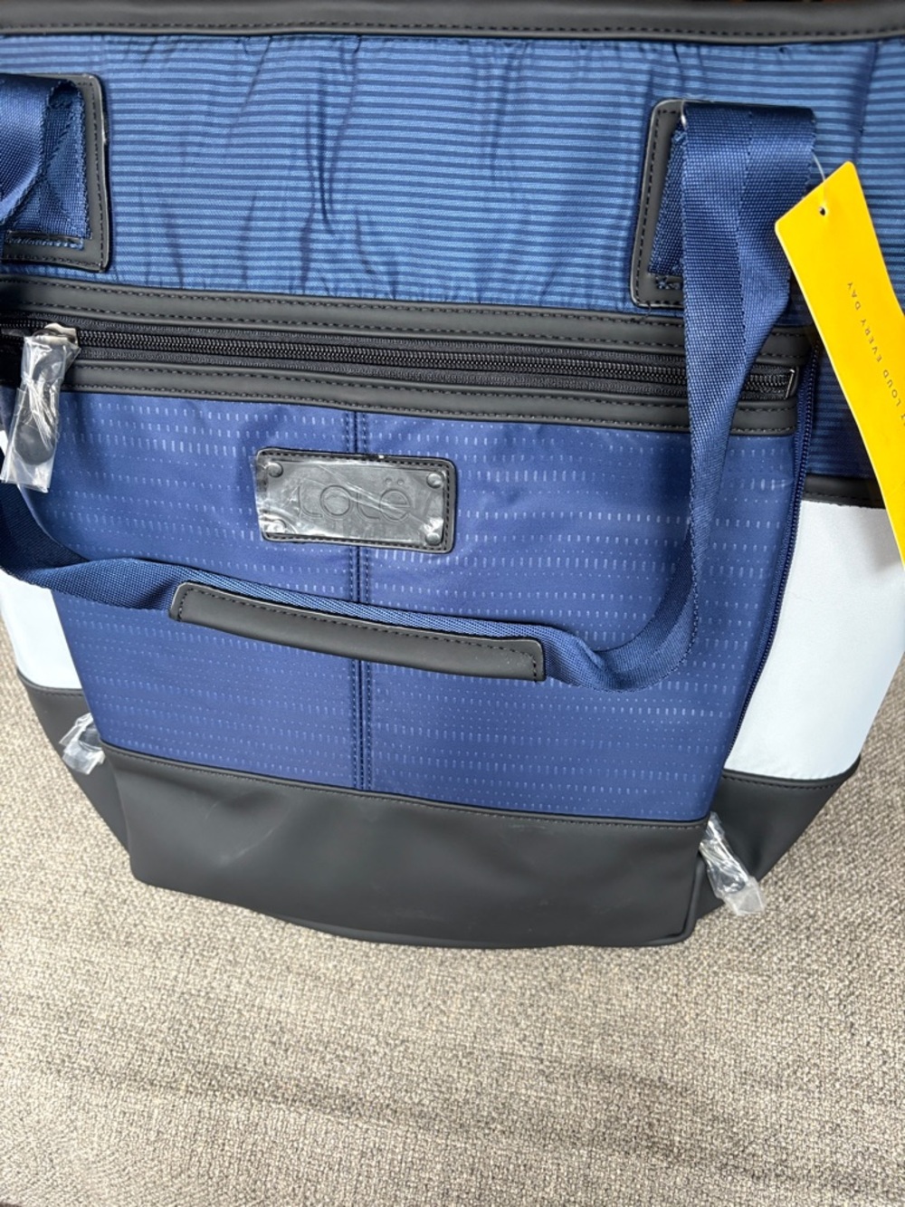 LOLE Lily Bag Backpack Mirtillo Blue Yoga Travel Laptop Gym Workout New!